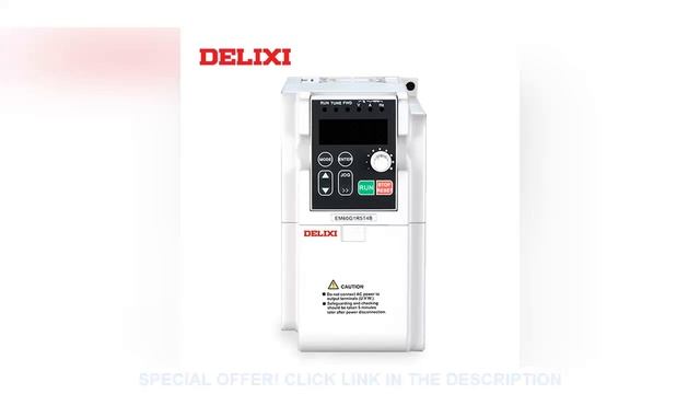 ⚡️ DELIXI 380V 0.75KW 1.5KW 2.2KW 3.7KW 3 Phase Input Inverter Drives For Motor Speed Control 50HZ смотреть онлайн