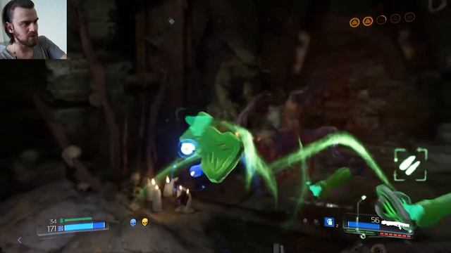 Страж ада всего лишь склизкий червь. Doom 2016 #12 смотреть онлайн