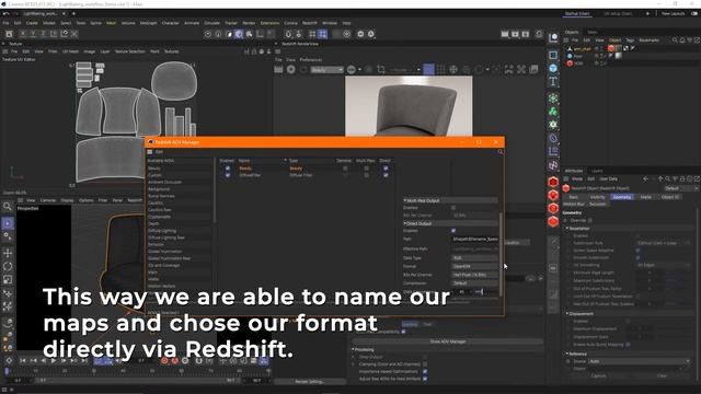 Baking textures in Redshift for Cinema 4D смотреть онлайн