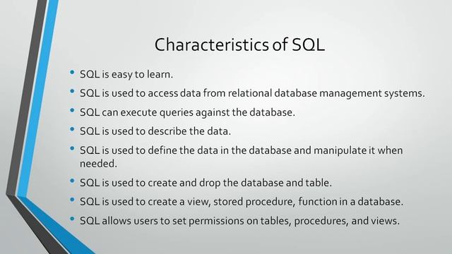 Sql Overview смотреть онлайн