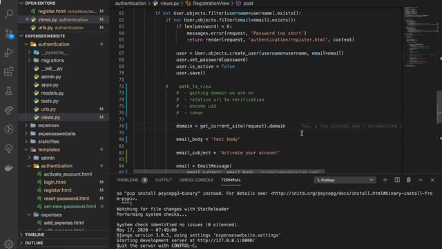 Send Account activation Email. Django Project Tutorials [13] смотреть онлайн
