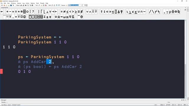 Solving LeetCode problem 1603 in APL (Design Parking System) смотреть онлайн