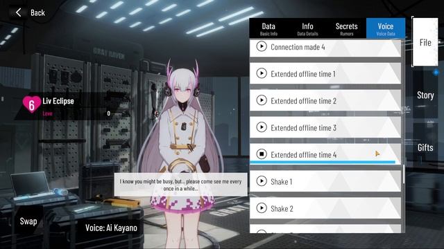 Punishing Gray Raven - Liv Eclipse Max. Affection All Interactions