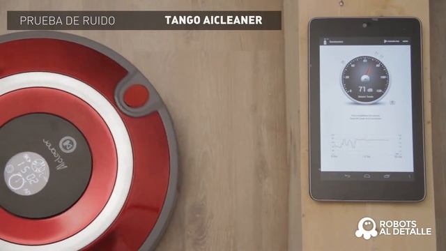 Робот-пылесос Tango Aicleaner тест уровня шума смотреть онлайн