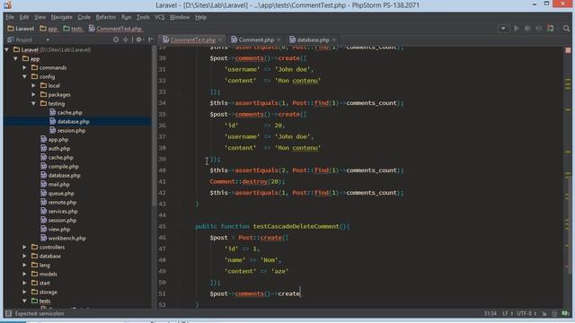 Tutoriel Laravel : Test unitaires смотреть онлайн