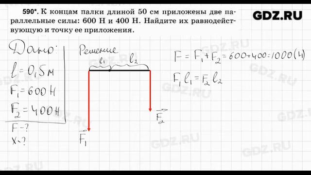 № 590 - Физика 7-9 класс Пёрышкин сборник задач смотреть онлайн