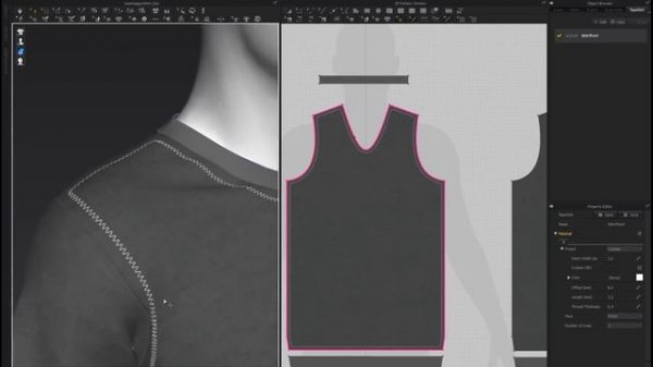 Marvelous Designer 7 - How To Create Top Stitching