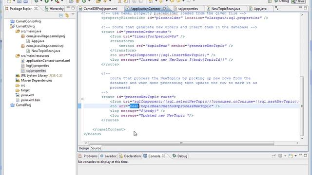 Apache Camel with Sql Example смотреть онлайн