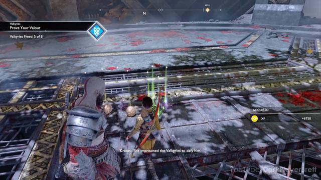 God of War - All Valkyrie Boss Fights (Chooser of the Slain Trophy) [PS4 Pro] смотреть онлайн