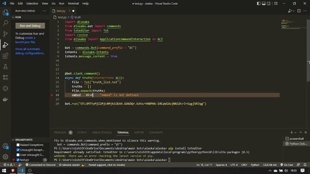 Making a discord bot with python - Truth Or Dare- [PART-3] смотреть онлайн