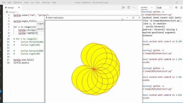 Python Turtle Fun Design смотреть онлайн