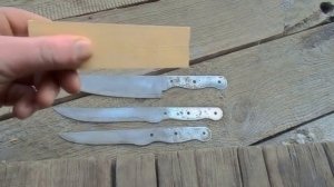 Кухонные ножи из ленточной пилы.