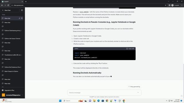 Running doctests through iPython and pseudo consoles смотреть онлайн