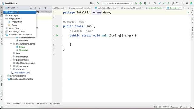 How to Rename a project in IntelliJ How to rename classes, variables, and packages in IntelliJ смотреть онлайн