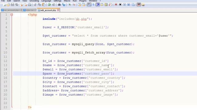 E Commerce Website in PHP & MySQL Part 42 Updating Customer Account смотреть онлайн
