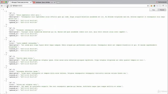 Laravel 5.5#11 - Query Builder e Eloquent смотреть онлайн