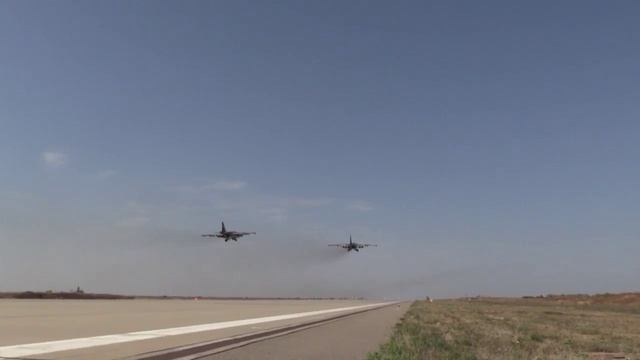 Боевая работа Су-25. смотреть онлайн