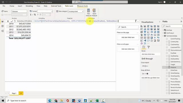 DAX USERELATIONSHIP Power BI смотреть онлайн