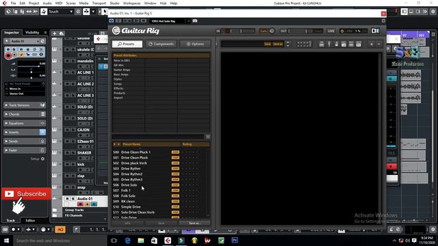GUITAR record in CUBASE 10/9/8/7/6/5 TUTORIAL for Beginners смотреть онлайн