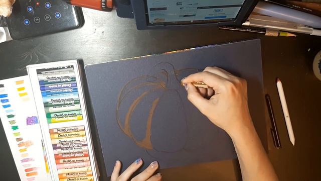 Пробую нелюбимые материалы Масляная пастель Pentel Brauberg \ Trying Oil Pastels For The First Time
