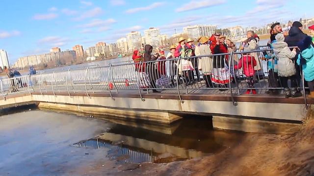 Масленица в Минске! 34ч.(42). Сжигание чучела. 13.03.2016. Чижовка. Беларусь! смотреть онлайн