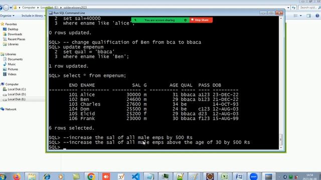 SQL update(single + multiple column) & delete (single + multiple rows) смотреть онлайн