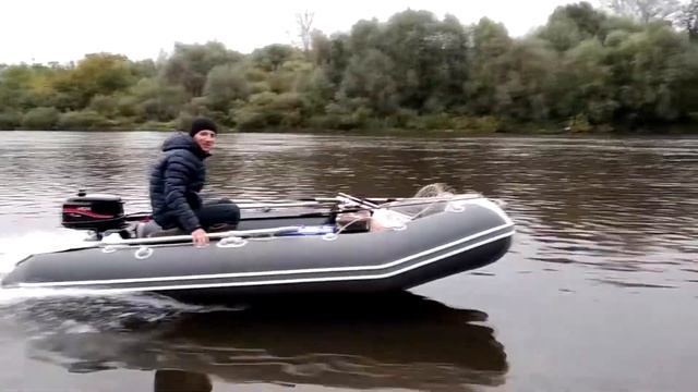 Лодка ПВХ Аква 3400 с мотором HDX 5 л. с. смотреть онлайн