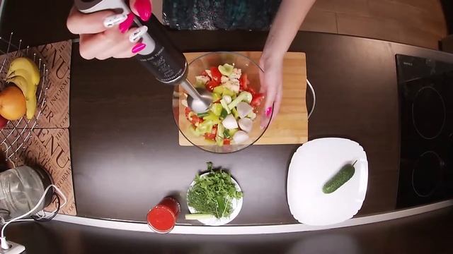 Что есть в жару?!Летний суп!Гаспачо рецепт классический смотреть онлайн