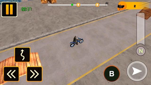 Bike Racing Tricky Stunt Simulation - Gameplay Android game - bike stunt offroad game смотреть онлайн