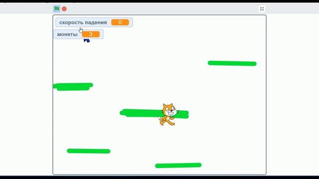 Платформер на Scratch (3 часть) делаем закрытые уровни, монеты и фиксим баги смотреть онлайн