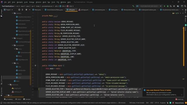 How to code a hub core | Menu system & server selector test menu | Player join listener (Episode #3 смотреть онлайн
