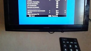 Простая настройка телевизора TOSHIBA