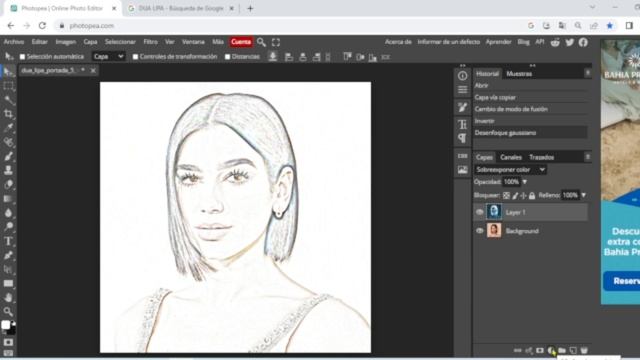 Cómo hacer una foto a dibujo lápiz , boceto - TUTORIAL PHOTOPEA - PHOTOSHOP смотреть онлайн