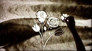 Как нарисовать песком цветы