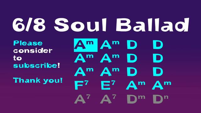 6/8 Soul Ballad, emotional backing track for Guitar in A minor. Play along and enjoy! смотреть онлайн