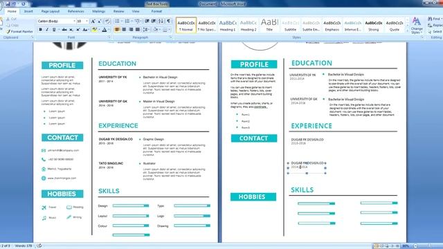 How to Create a Simple and Professional Resume in Microsoft Word | CV Design Tutorial (With Vocal) смотреть онлайн