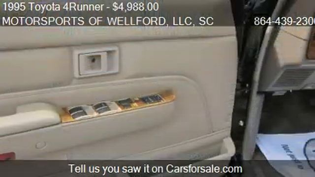 1995 Toyota 4Runner SR5 V6 4WD - for sale in Wellford, SC 29 смотреть онлайн