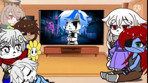 Реакция Андертейл на меме про  Санса