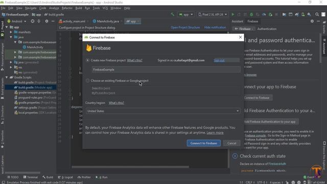 Android Firebase - 2 - How Integrate | Connect Firebase with Android Studio Using Firebase Assistan смотреть онлайн