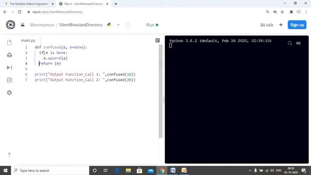 The Mutable Default Argument In Python смотреть онлайн