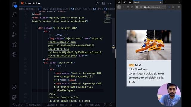 Build a card-1 with tailwindcss, EP - 9 | Learn Tailwindcss смотреть онлайн