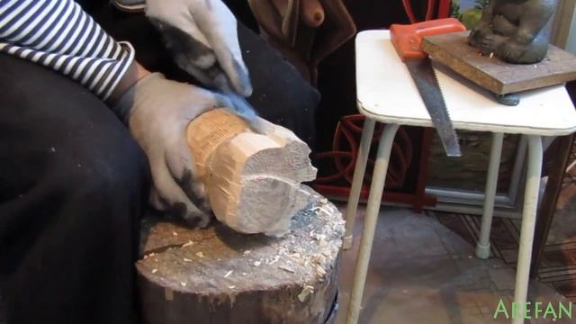 Резьба по дереву обучение вырезать медведя урок № 5 смотреть онлайн