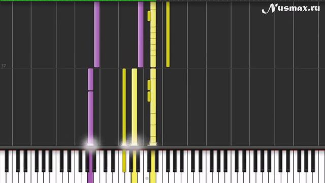 Justin Bieber - Eenie Meenie Piano Tutorial  Synthesia  Sheets  MIDI