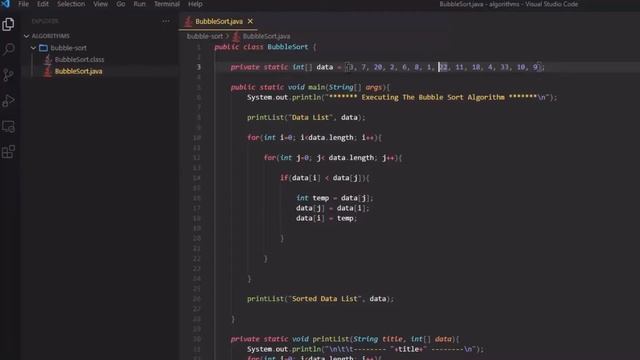 Beginner Algorithms With Java - Bubble Sort смотреть онлайн