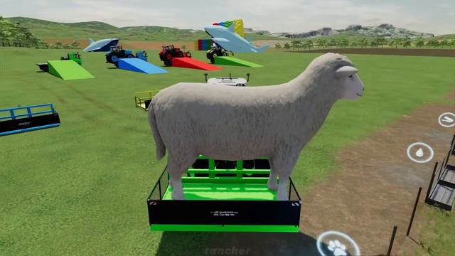 LOADING OF GIANT SHEEP WITH FENDT 1038 COLOR TRACTORS & TRANSPORTATION - Farming Simulator 2022 смотреть онлайн
