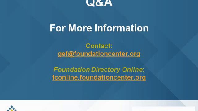 Webinar - Finding Funding with the Foundation Center - 2012-09-06 смотреть онлайн