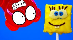 Валерка и спанч боб из зефира
