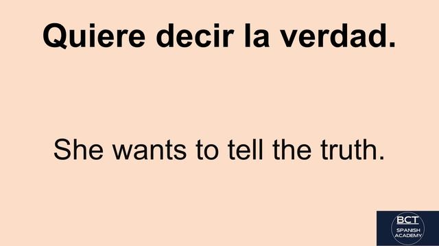 'Want - Querer' Using And Examples In Spanish. Modal Verbs In Spanish