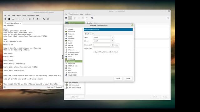 QEMU - easy Host/Guest shared folder смотреть онлайн