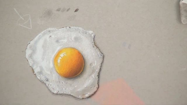 Speed Art: Fried Egg in Coloured Pencils by Phil Davies смотреть онлайн